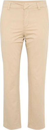 Part Two Witte Peper Cropped Broek - Dames - Vrijetijds broeken - Beige - 2XL - Broeken