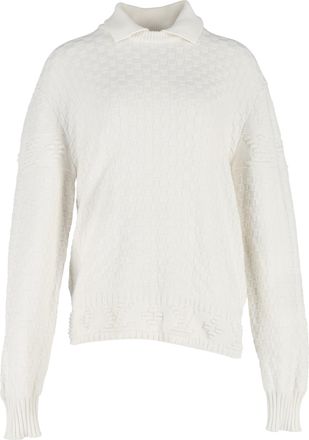 Louis Vuitton Louis Vuitton trui met kraag van witte wol