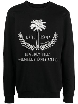 Ih Nom Uh Nit embroidered Palm motif sweatshirt - Black