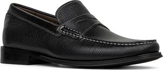 Donald J Pliner Leather Penny Loafer in Black/Black at Nordstrom Rack, Size 10.5