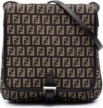 Fendi Pre-owned Fendi Zucchino Canvas Flap Crossbody Ladies IYHO4IGKDPCESY6D