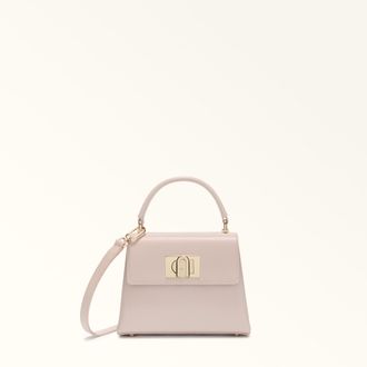 Furla 1927 Borsa A Mano Mini Corolla Rosa Pelle Stampata Donna