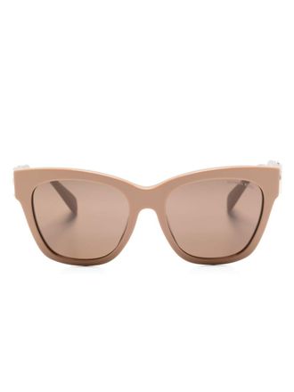 Michael Kors Empire square-frame sunglasses - women - Acetate - 55 - Neutrals