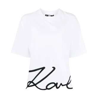 Karl Lagerfeld Donna, Top, Bianco, M, new