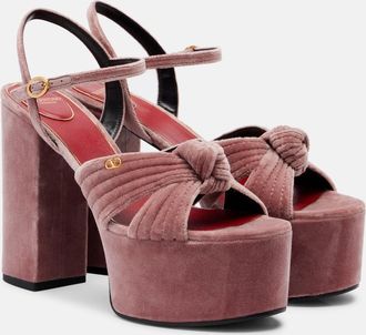 Valentino Garavani Crasher 125 velvet platform sandals