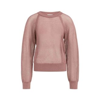 YaYa Ronde hals gebreid - Dames - Ronde hals truien - Roze - XS - Truien & Vesten