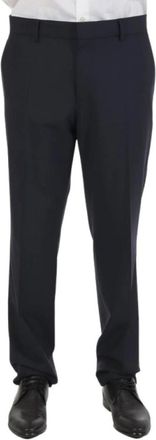 HUGO BOSS Chino Broek - Heren - Nette broeken - Blauw - 2XL - Katoen - Broeken