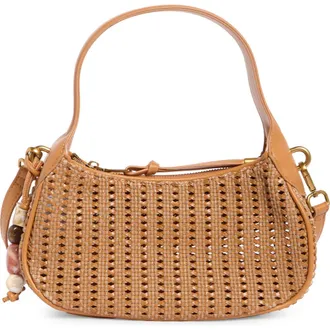 Steve Madden Mila Shoulder Bag in Ochre Woven at Nordstrom Rack