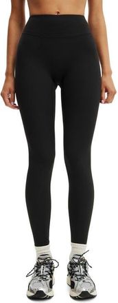 Cotton On Womens Active Ultra Soft Contour Full Length Tight in Black at Nordstrom, Size Medium