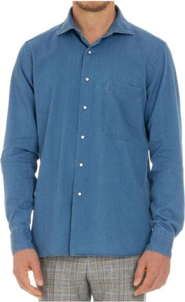 Borriello Denim Overhemd - Heren - Casual Overhemden - Blauw - L - Denim - Overhemden