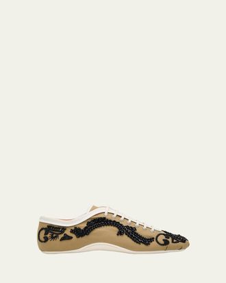 Dries Van Noten Embroidered Ballerina Sneakers