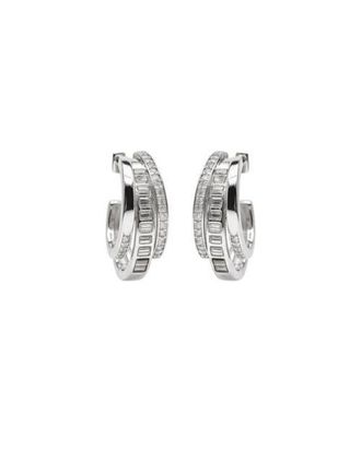 Native Gem Triple Threat Huggie Hoop Earrings in Silver at Nordstrom