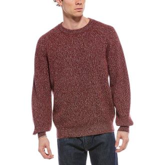 Brunello Cucinelli Marled Burgundy Knit Sweater, Brand Size 50 (US Size 40)