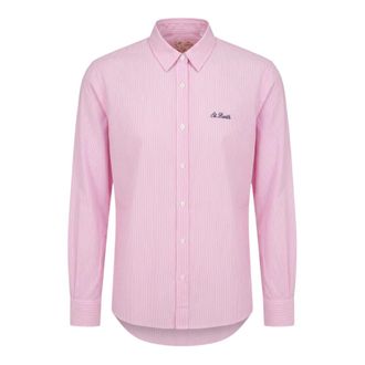 MC2 Saint Barth Shirts, female, Pink, Size: S Brigitte Embry Cotton Stripes