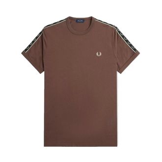 Fred Perry Hombre, Camisetas, Marr&oacute;n, Talla: L