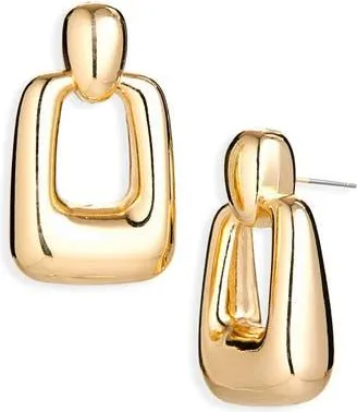 Cara Chunky Knocker Drop Earrings in Gold at Nordstrom Rack
