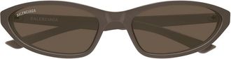 Balenciaga Sunglasses Bb0402 S 008 Brown/Brown Women