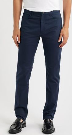 Theory Raffi Soft Stretch Cotton & Lyocell Slim Leg Pants in Baltic at Nordstrom, Size 34 X 32