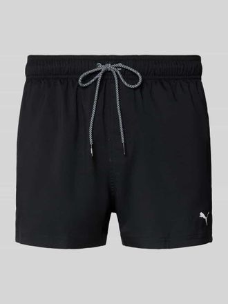 Puma Badehose mit Seitentaschen und Klettverschlusstasche hinten in Black, Gr&ouml;&szlig;e XXL