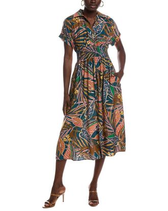 Renee C Renee C Short Sleeve Midi Dress