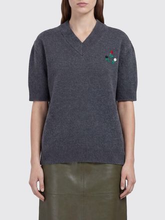 Marni Maglia con scollo a V in lana vergine e cashmere con ricamo