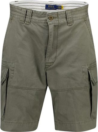 Polo Ralph Lauren Korte Broeken, Heren, Groen, W32, Katoen, Groene Cargo Shorts voor de Zomer