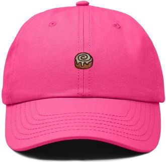 Dalix Cinnamon Roll Dad Cap in Hot Pink at Nordstrom