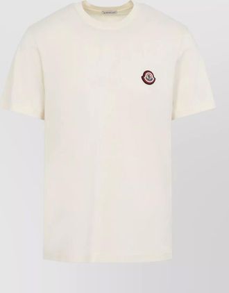 Moncler cotton jersey logo patch t-shirt