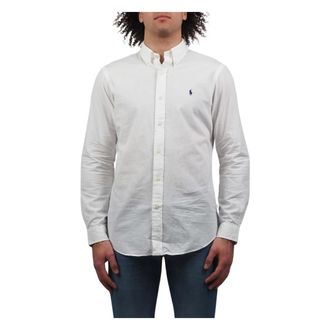 Ralph Lauren Heren, Overhemden, Wit, Maat: L Katoen