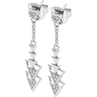 Lucy Quartermaine Art Deco Triangle Earrings in Sterling Silver at Nordstrom