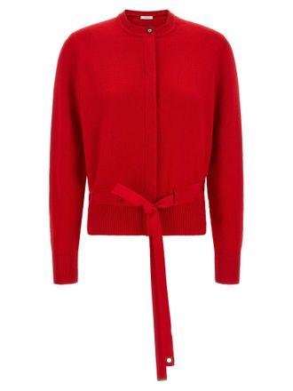 Ferragamo Red Cashmere Womens Cardigan