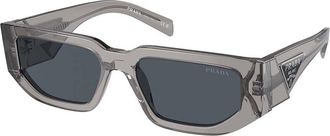 Prada PR 09ZSF Asian Fit 18S09T Mens Sunglasses Clear Size 55