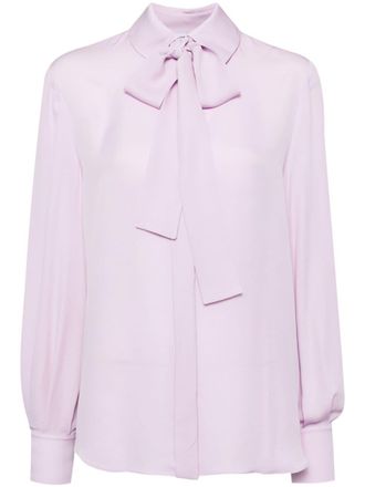 Dice Kayek Camicia con nodo - Viola