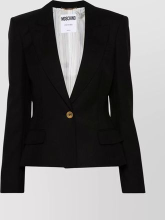 Moschino blazer wool shoulder pads