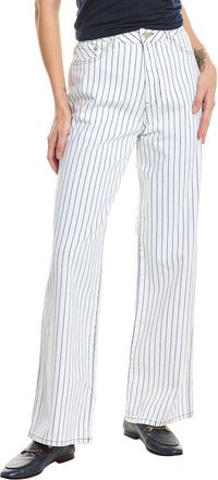 DL1961 Gisele High-Rise Nautical Stripe Wide Leg Jean