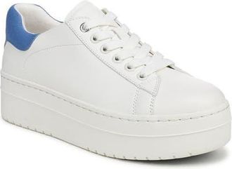 Favorite Daughter Naomi Platform Sneaker in White/Granada Sky at Nordstrom, Size 7.5