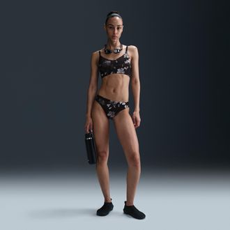 Nike Womens Swim Hipster Bikini Bottom in Black | NESSF276-001