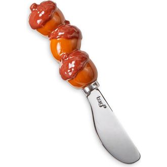Tag Fall Acorn Serving Utensil Spreader Brown Earthenware Stainless Steel 5.5 in at Nordstrom
