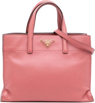 Prada Pre-owned Prada Saffiano Soft Triple Pocket Tote TCUX9KF14LIC4F0H