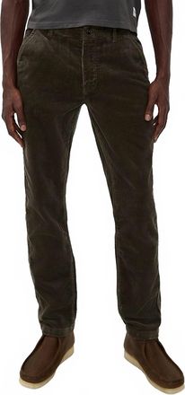 Taylor Stitch Carnegie Straight Pant In Fatigue Olive Corduroy