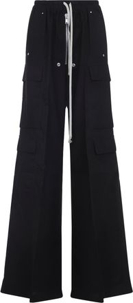 Rick Owens Womens Cargobelas Pants - Black Cotton - Size EU 38 (Womens)