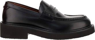 Valentino Garavani Kalfsleren Mocassin Loafers - Heren - Loafers - Zwart - 39 EU - Leer - Schoenen