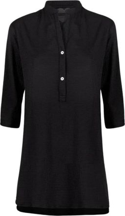 Roberto Ricci Design Stijlvol Overhemd voor Mannen - Dames - Blouses - Zwart - M - Overhemden