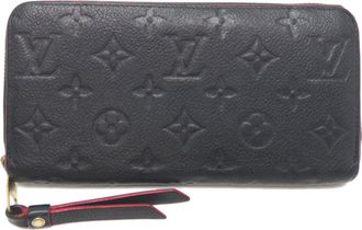 Louis Vuitton Marine Rouge Navy Monogram Empreinte Long Wallet (Bi-Fold) (Pre-Owned)
