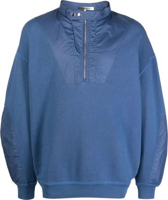 Isabel Marant Felpa con mezza zip - Blu