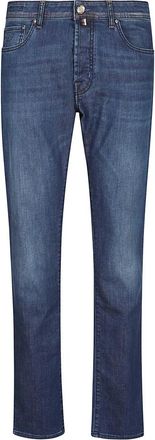 Jacob Cohen Bard Slim Jeans - Heren - Slim Fit Jeans - Blauw - W36 - Katoen - Jeans