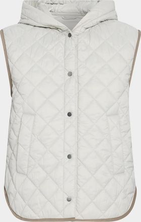 Brunello Cucinelli Hooded Quilted Outerwear Vest