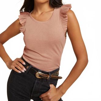 Nation Ltd Gemma Flutter Tank Top In Bisou
