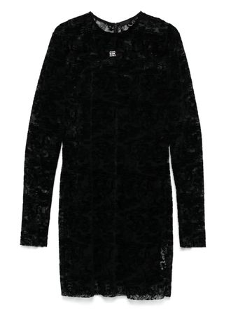 Givenchy botanical-motif mini dress - Black