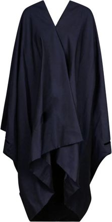 Maison Margiela Mohair Blanket Coat - Dames - Ponchos - Blauw - XS - Wol - Jassen